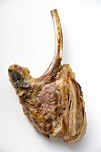 A grilled lamb cutlet