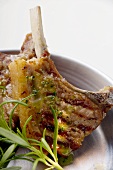 Grilled lamb cutlets with rosemary