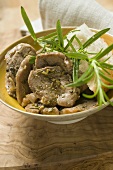 Pork fillet with rosemary and white bread
