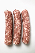 Three salsicciole (skinless sausages, Italy)