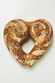 Heart-shaped lye roll with salt