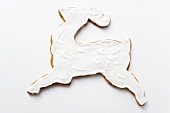 Gingerbread reindeer with white icing