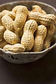 Several peanuts in a bowl