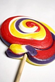 Coloured lollipop (close-up)