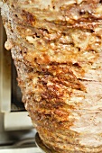 Döner kebab on spit (close-up)