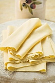 Rolled-out pasta dough