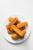 Fish fingers on plate