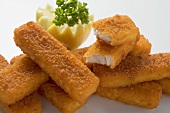 Fish fingers with lemon and parsley