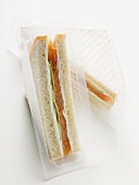 Packs of sandwiches to take away