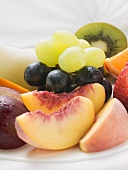 Fresh fruit on plate