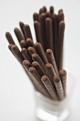 Chocolate sticks from above