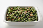 Green beans with bacon and pecans
