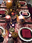 Table laid for Thanksgiving (USA)