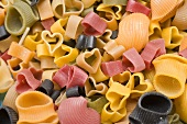 Coloured pasta (full-frame)