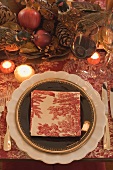 Festive place-setting for Thanksgiving (USA)