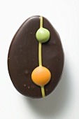 Decorated chocolate Easter egg