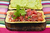 Tomato salsa and guacamole (Mexico)