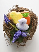 Easter biscuits and sweet (chick) in nest