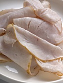 Several slices of turkey breast