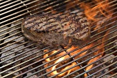 Beef steak on a barbecue