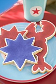 Assorted cookies for the 4th of July (USA)