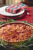Apple and cranberry tart for Christmas