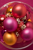 Red Christmas tree baubles
