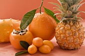 Exotic fruit, orange and kumquats