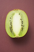 Half a kiwi fruit (longitudinal section)