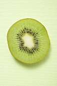 Slice of kiwi fruit (overhead view)