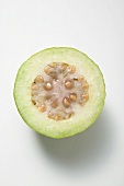 Guava, halved (overhead view)