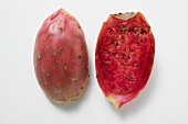 Two prickly pear halves