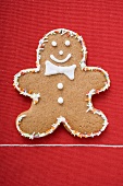 Gingerbread man decorated with sprinkles