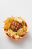 Salsa with nachos