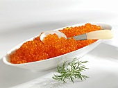 Trout caviar with dill