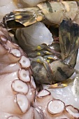 Tiger prawns and octopus (detail)