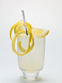 A glass of lemonade