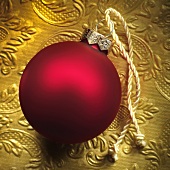 Red Christmas bauble