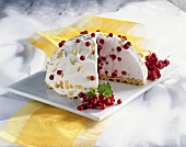 Redcurrant yoghurt dome cake