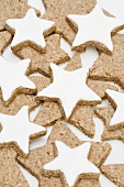 Cinnamon stars with and without icing
