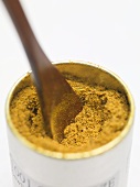 Indian curry powder in container