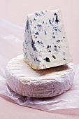 Soft cheese and blue cheese