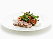 Fillet of pork with salad