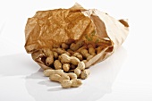 Peanuts in paper bag