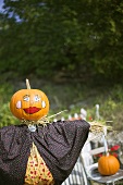 Scarecrow with Pumpkin Head