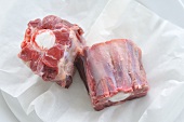 Fresh oxtail on paper