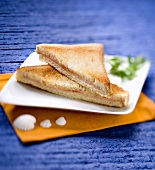 Ham and cheese toasted sandwiches