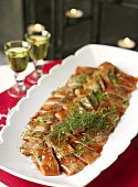 Herring with tomato sauce and dill (Christmas)