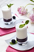 Blackberry Puree with Vanilla Flavoured Buttermilk