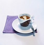 A cup of espresso crema